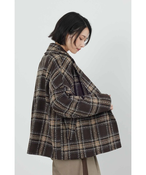 Limue(リミュ)の「チェックピーコート(ピーコート・メンズ・ブラウン/ブラック・FREE)」の11枚目の写真