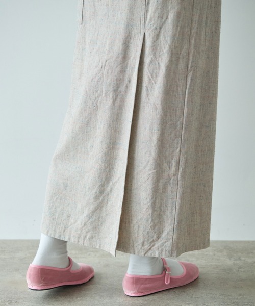 yuni(ユニ )の「slab nep tweed I line tight スカート(スカート・レディース・ベージュ/グレー・FREE)」の10枚目の写真