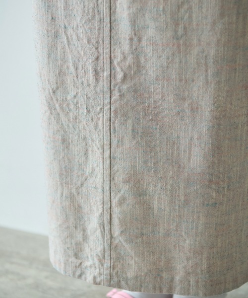 yuni(ユニ )の「slab nep tweed I line tight スカート(スカート・レディース・ベージュ/グレー・FREE)」の11枚目の写真
