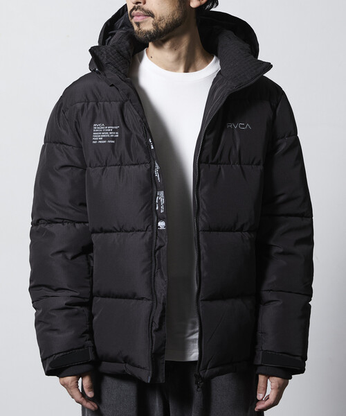 FREAK'S STORE(フリークスストア)の「限定展開 RVCA/ルーカ メンズ BACK PRINT PUFFER JKT ジャケット(ダウンジャケット/コート・メンズ・ブラック・SMALL/MEDIUM/LARGE)」の12枚目の写真