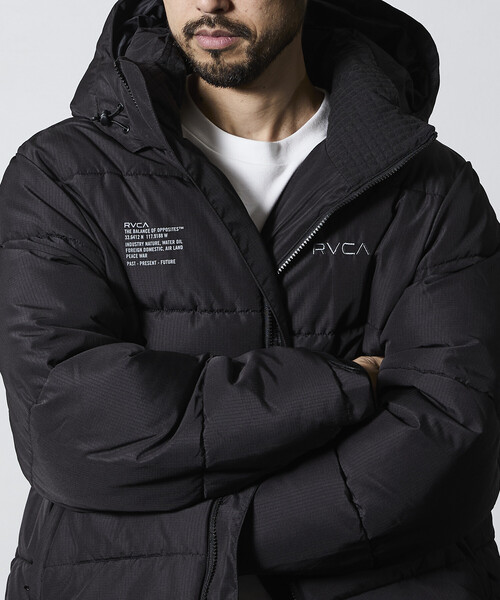 FREAK'S STORE(フリークスストア)の「限定展開 RVCA/ルーカ メンズ BACK PRINT PUFFER JKT ジャケット(ダウンジャケット/コート・メンズ・ブラック・SMALL/MEDIUM/LARGE)」の16枚目の写真