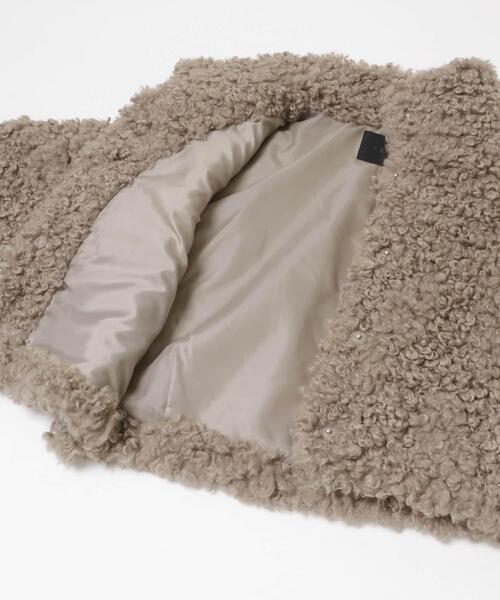 KBF フォルムボアジャケット　シープファーコート KBF（ケービーエフ） コート アウター フォルムボアジャケット