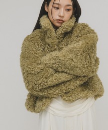 KBF(ケイビーエフ)のフォルムボアジャケット(その他アウター)