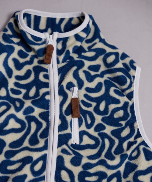 PAIRMANON STREET（ペアマノンストリート）の「フリース スタンドカラー ジップベスト【PAIRMANON STREET】（ベスト・キッズ・グリーン系その他/ブルー系その他/アイボリー/ブラック・100/110/120/130/140/150/160/90）」の21枚目の写真