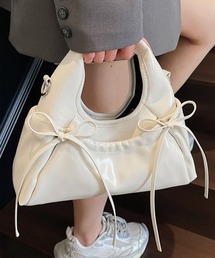 HOOK for girls 2WAY リボンデザイン フェイクレザー バッグ