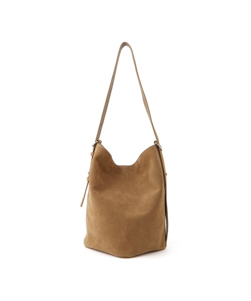 ADAM ET ROPE'(アダムエロペ)の「スプリットレザーワンショルダー2WAYバッグ(ショルダーバッグ・レディース・ブラック/ベージュ・FREE)」の8枚目の写真