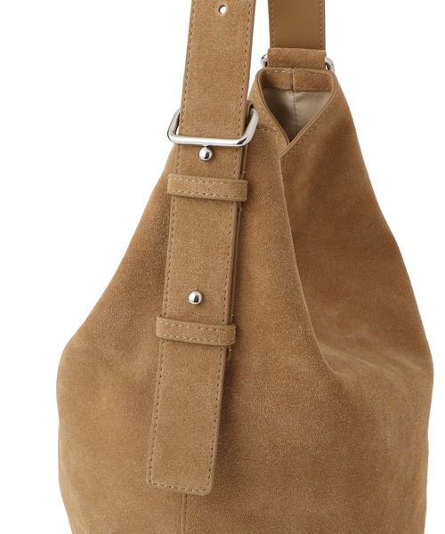 ADAM ET ROPE'(アダムエロペ)の「スプリットレザーワンショルダー2WAYバッグ(ショルダーバッグ・レディース・ブラック/ベージュ・FREE)」の11枚目の写真