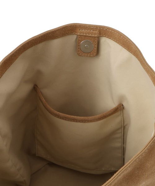 ADAM ET ROPE'(アダムエロペ)の「スプリットレザーワンショルダー2WAYバッグ(ショルダーバッグ・レディース・ブラック/ベージュ・FREE)」の20枚目の写真