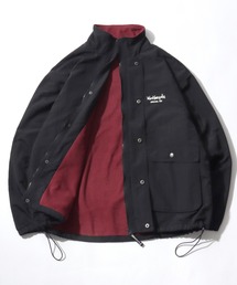 Mark Gonzales | 2025AW Mark Gonzales/マークゴンザレス ナイロン 裏フリース ワンポイント刺繍 スタンドブルゾン(ブルゾン)