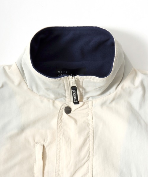 Mark Gonzales（マーク・ゴンザレス）の「2025AW Mark Gonzales/マークゴンザレス ナイロン 裏フリース ワンポイント刺繍 スタンドブルゾン（ブルゾン・メンズ・ネイビー/アイボリー/ブラック・M/L/XL）」の19枚目の写真