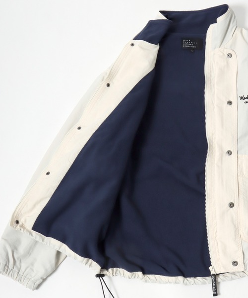 Mark Gonzales（マーク・ゴンザレス）の「2025AW Mark Gonzales/マークゴンザレス ナイロン 裏フリース ワンポイント刺繍 スタンドブルゾン（ブルゾン・メンズ・ネイビー/アイボリー/ブラック・M/L/XL）」の16枚目の写真