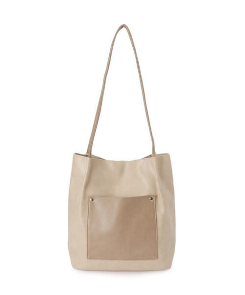 SHOO・LA・RUE（シューラルー）の「つや合皮つまみハンドルトートバッグ（トートバッグ・レディース・ブラック/ブルー/ベージュ系その他7/レッド系1/ブラウン系その他・00）」の19枚目の写真