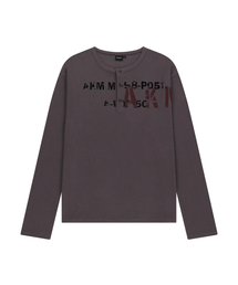 AAKAM | Waffle Henry Neck Long Sleeve (Brown)(Tシャツ/カットソー)