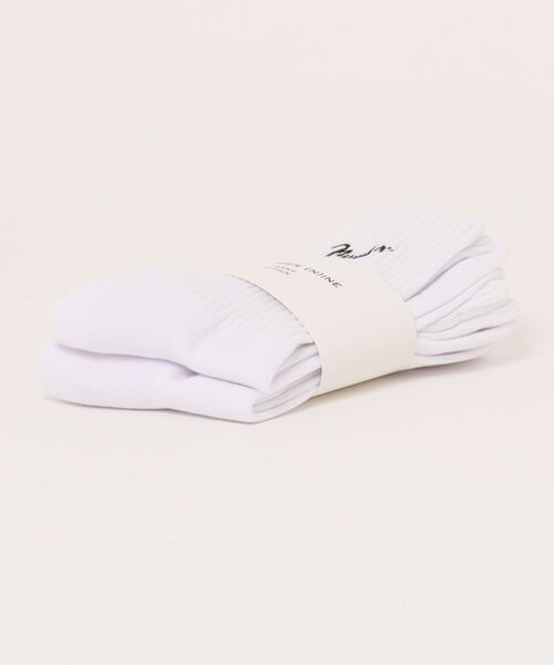 NUMBER (N)INE（ナンバーナイン）の「【NUMBER(N)INE/ナンバーナイン】刺繍ソックス/2Pセット/靴下/2足セット（ソックス/靴下・メンズ・ホワイト/ブラック・FREE）」の6枚目の写真