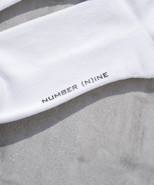 NUMBER (N)INE（ナンバーナイン）の「【NUMBER(N)INE/ナンバーナイン】刺繍ソックス/2Pセット/靴下/2足セット（ソックス/靴下・メンズ・ホワイト/ブラック・FREE）」の5枚目の写真