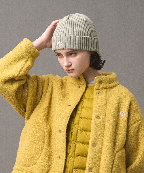 DANTON（ダントン）の「DANTON | リブニットキャップ（ニットキャップ/ビーニー・レディース・グレイッシュベージュ/ブラック/ゴールド/チャコール/モカ・F）」の10枚目の写真
