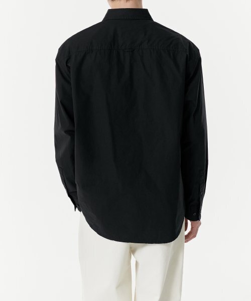 MUSINSA STANDARD（ムシンサスタンダード）の「リラックスドウォッシュドポプリンシャツ[ブラック]（シャツ/ブラウス・メンズ・その他・SMALL/MEDIUM/LARGE/X-LARGE/XX-LARGE）」の11枚目の写真