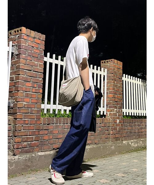 TOFFEE(トフィー)の「SL01 サマー デニム ワイドパンツ (ライトブルー)(デニムパンツ・メンズ・その他・SMALL/MEDIUM/LARGE/X-LARGE)」の4枚目の写真