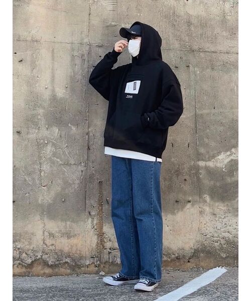 TOFFEE(トフィー)の「SL01 サマー デニム ワイドパンツ (ライトブルー)(デニムパンツ・メンズ・その他・SMALL/MEDIUM/LARGE/X-LARGE)」の11枚目の写真