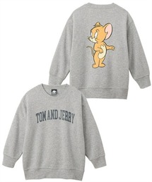 QUNTSTYLE（キュントスタイル）の「【トムとジェリー】パイル起毛ビッグシルエットプリントトレーナー（スウェット・キッズ）」