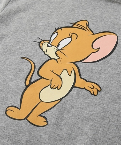 Tom＆Jerry（トムアンドジェリー）の「【トムとジェリー】ビッグシルエットプリントトレーナー（スウェット・キッズ・グリーン/ネイビー/チャコール/杢グレー・110/120/130/140/150/160）」の8枚目の写真