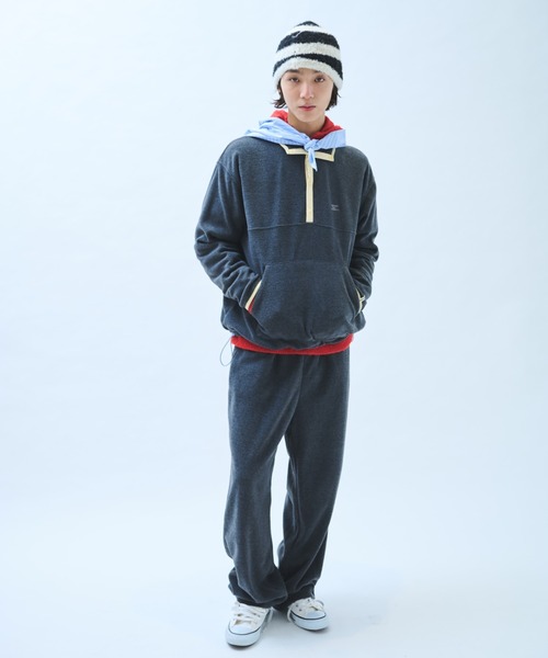 common gull products.（コモンガルプロダクツ）の「さみしさの気配がするフリースパンツ（その他パンツ・レディース・パープル系/グレー系/ネイビー/チャコール・SMALL/MEDIUM/LARGE）」の10枚目の写真