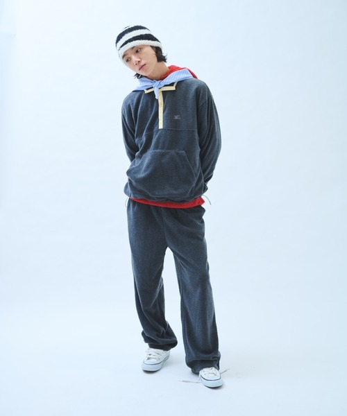 common gull products.（コモンガルプロダクツ）の「さみしさの気配がするフリースパンツ（その他パンツ・レディース・パープル系/グレー系/ネイビー/チャコール・SMALL/MEDIUM/LARGE）」の12枚目の写真