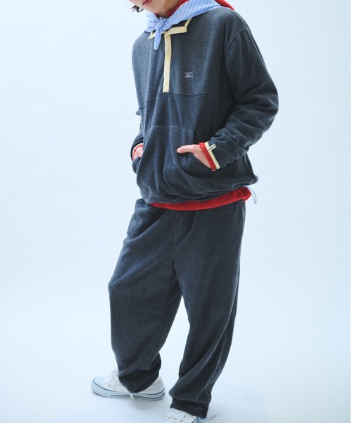 common gull products.（コモンガルプロダクツ）の「さみしさの気配がするフリースパンツ（その他パンツ・レディース・パープル系/グレー系/ネイビー/チャコール・SMALL/MEDIUM/LARGE）」の13枚目の写真