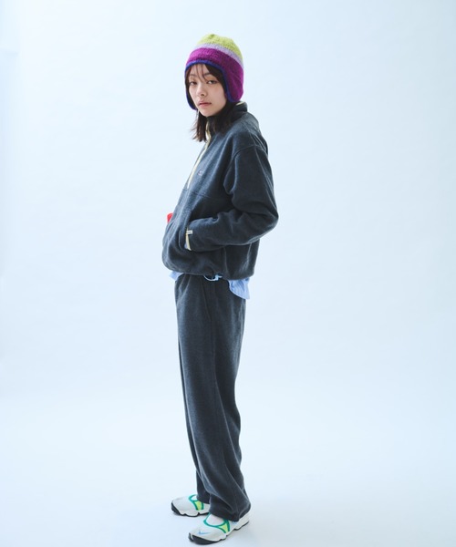 common gull products.（コモンガルプロダクツ）の「さみしさの気配がするフリースパンツ（その他パンツ・レディース・パープル系/グレー系/ネイビー/チャコール・SMALL/MEDIUM/LARGE）」の19枚目の写真