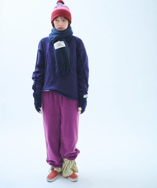 common gull products.（コモンガルプロダクツ）の「さみしさの気配がするフリースパンツ（その他パンツ・レディース・パープル系/グレー系/ネイビー/チャコール・SMALL/MEDIUM/LARGE）」の22枚目の写真