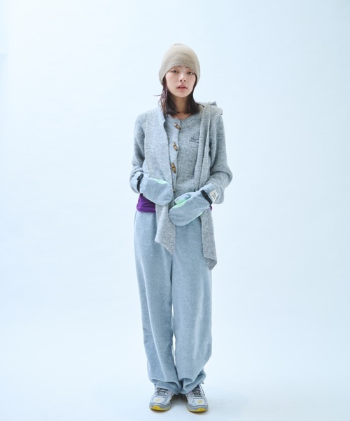 common gull products.（コモンガルプロダクツ）の「さみしさの気配がするフリースパンツ（その他パンツ・レディース・パープル系/グレー系/ネイビー/チャコール・SMALL/MEDIUM/LARGE）」の7枚目の写真