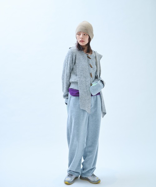 common gull products.（コモンガルプロダクツ）の「さみしさの気配がするフリースパンツ（その他パンツ・レディース・パープル系/グレー系/ネイビー/チャコール・SMALL/MEDIUM/LARGE）」の8枚目の写真