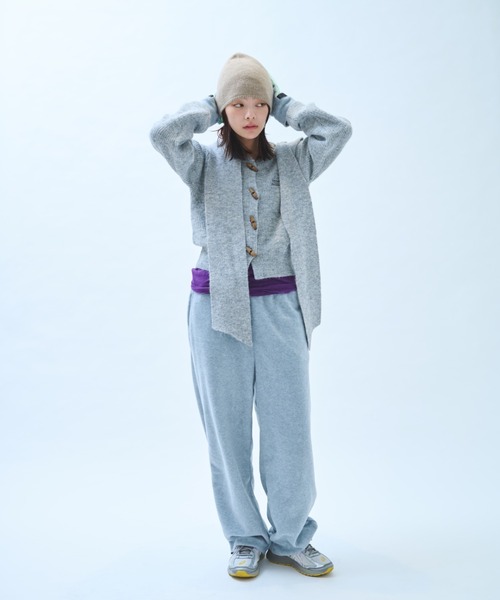 common gull products.（コモンガルプロダクツ）の「さみしさの気配がするフリースパンツ（その他パンツ・レディース・パープル系/グレー系/ネイビー/チャコール・SMALL/MEDIUM/LARGE）」の9枚目の写真