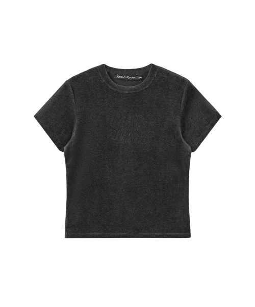 Rest&Recreation(レストアンドレクリエーション)の「VELVET LOGO T-SHIRT - BLACK(Tシャツ/カットソー・レディース・その他・ONE)」の1枚目の写真