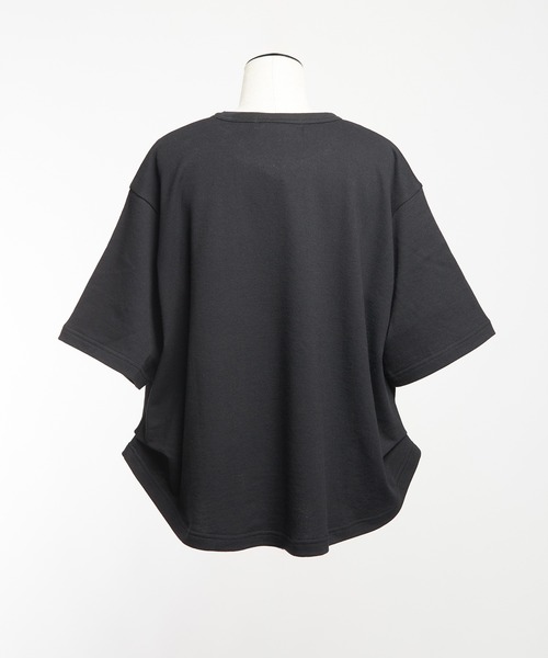 gomme(ゴム)の「プリントタックT(Tシャツ/カットソー・レディース・ブルー/チャコールグレー/ブラック・MEDIUM)」の5枚目の写真