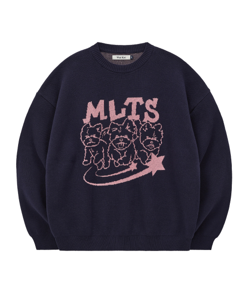 WaiKei（ワイケイ）の「MLTSライングラフィックニットネイビー（ニット/セーター・レディース・その他・1/2）」の5枚目の写真