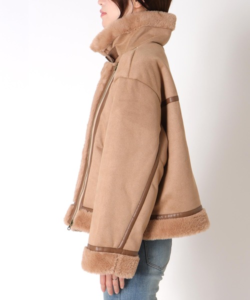 Three Four Time（ｽﾘｰﾌｫｰﾀｲﾑ）の「スタンドカラーショートジャケット（その他アウター・レディース・ベージュ・FREE）」の15枚目の写真