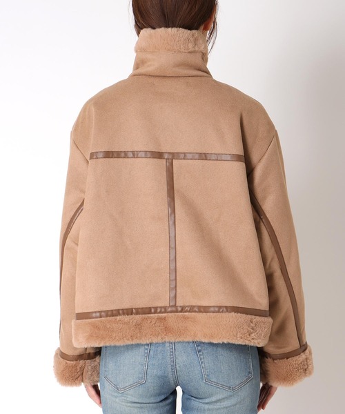 Three Four Time（ｽﾘｰﾌｫｰﾀｲﾑ）の「スタンドカラーショートジャケット（その他アウター・レディース・ベージュ・FREE）」の16枚目の写真