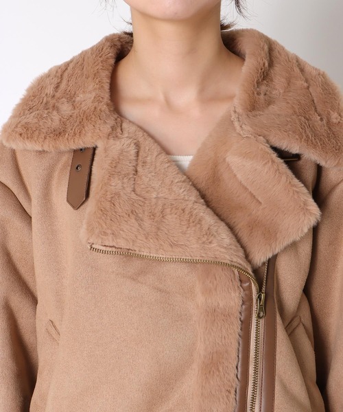 Three Four Time（ｽﾘｰﾌｫｰﾀｲﾑ）の「スタンドカラーショートジャケット（その他アウター・レディース・ベージュ・FREE）」の17枚目の写真