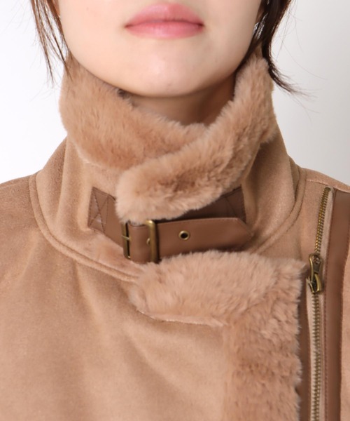 Three Four Time（ｽﾘｰﾌｫｰﾀｲﾑ）の「スタンドカラーショートジャケット（その他アウター・レディース・ベージュ・FREE）」の18枚目の写真