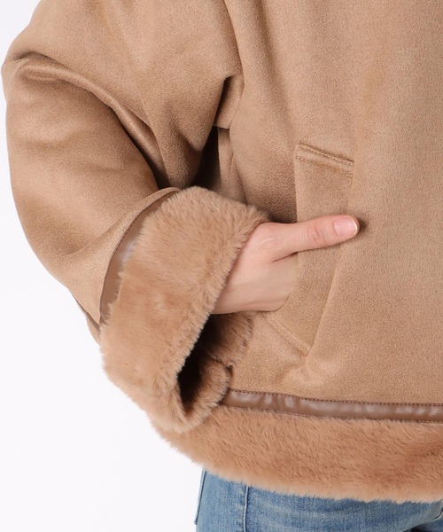 Three Four Time（ｽﾘｰﾌｫｰﾀｲﾑ）の「スタンドカラーショートジャケット（その他アウター・レディース・ベージュ・FREE）」の20枚目の写真