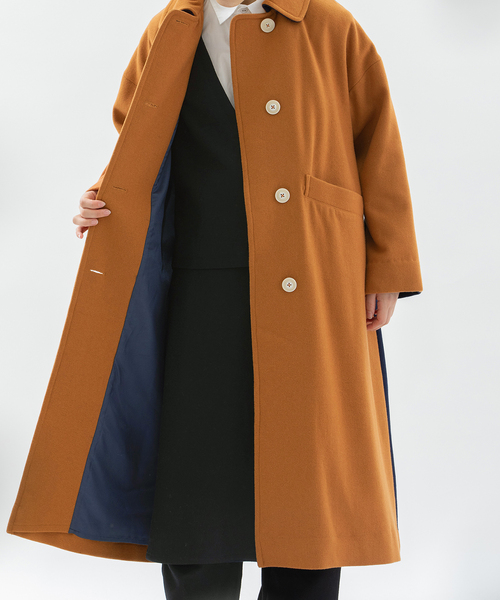 セール】バイカラーロングコート（その他アウター）｜nop de nod