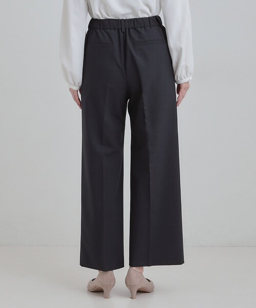 SHOO・LA・RUE（シューラルー）の「【セットアップ可能】サラっと軽やか ワイドストレートパンツ（その他パンツ・レディース・ライトグレー/ネイビー・01/02/03/04）」の15枚目の写真