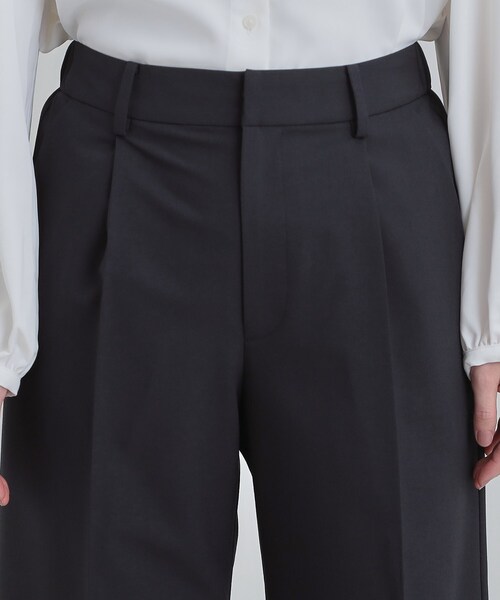 SHOO・LA・RUE（シューラルー）の「【セットアップ可能】サラっと軽やか ワイドストレートパンツ（その他パンツ・レディース・ライトグレー/ネイビー・01/02/03/04）」の16枚目の写真