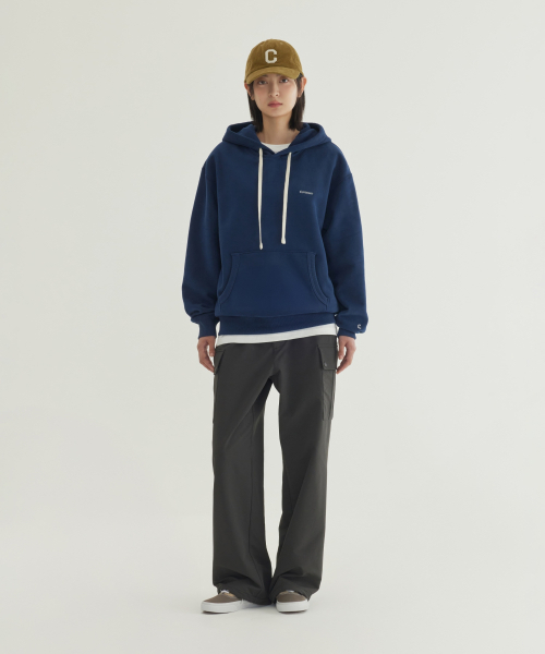 COVERNAT(カバーナット)の「スモールロゴ起毛フードパーカー ネイビー(パーカー・レディース・その他・X-SMALL/SMALL/MEDIUM/LARGE/X-LARGE/XX-LARGE)」の4枚目の写真