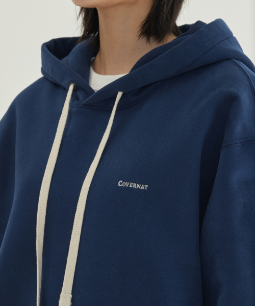 COVERNAT(カバーナット)の「スモールロゴ起毛フードパーカー ネイビー(パーカー・レディース・その他・X-SMALL/SMALL/MEDIUM/LARGE/X-LARGE/XX-LARGE)」の8枚目の写真