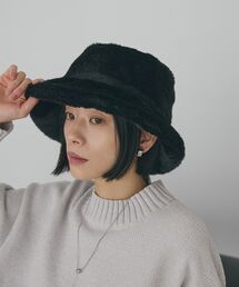 AMERICAN HOLIC | フェイクファーバケットハット(ハット)