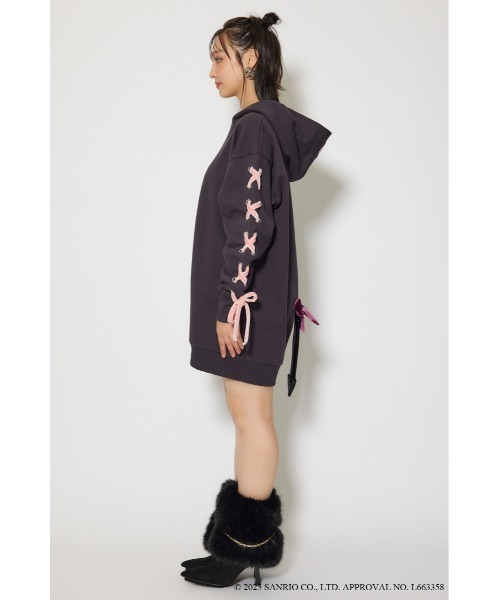 rienda（リエンダ）の「クロミスウェットミニワンピース 秋服 冬服（ワンピース・レディース・ブラック・FREE）」の8枚目の写真
