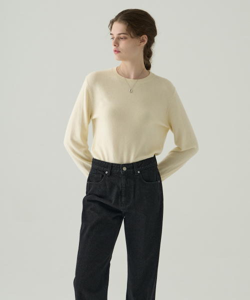 DRAWFIT WOMEN（ドローフィットウーマン）の「ソフティカシウールブレンドラウンドネックニット[M.GREY]（ニット/セーター・レディース・その他・SMALL/MEDIUM）」の10枚目の写真