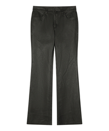 W) VINTAGE LEATHER FLARE PANT BLACK